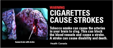 пачка сигарет в Канаде